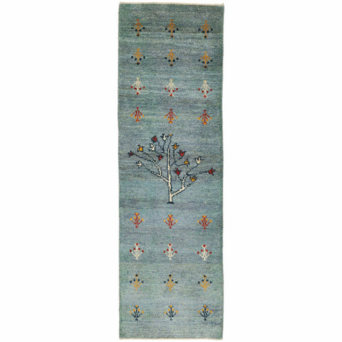 ギャッベ絨毯「生命の木の輪舞」10117207【160×49】