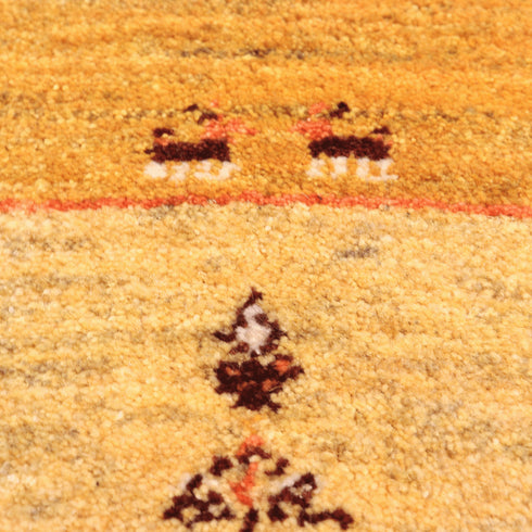 ギャッベ絨毯「秋の公園」10123124【142×102】