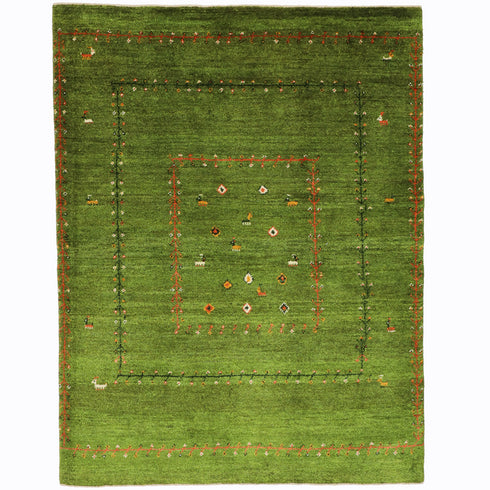 ギャッベ絨毯「お花畑」10123230【199×152】