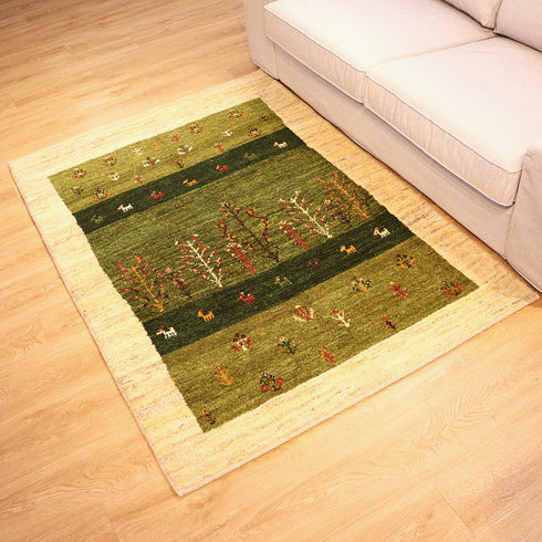 ギャッベ絨毯「春の散歩道」10130560【172×121】