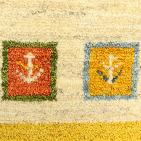 ギャッベ絨毯「カラフルな生命の樹」10130788【170×116】