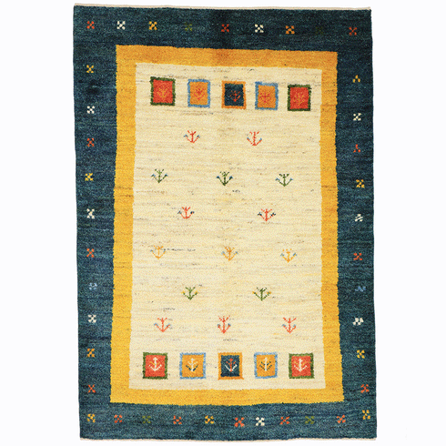 ギャッベ絨毯「カラフルな生命の樹」10130788【170×116】