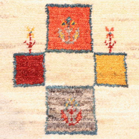 ギャッベ絨毯「プランターがいっぱい」10135824【145×99】