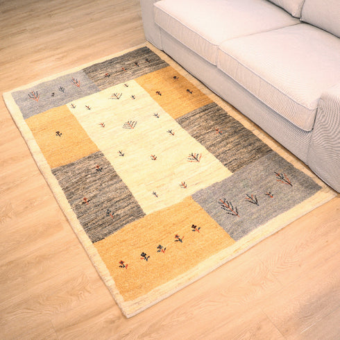 ギャッベ絨毯「優しい色合い」10135867【183×112】