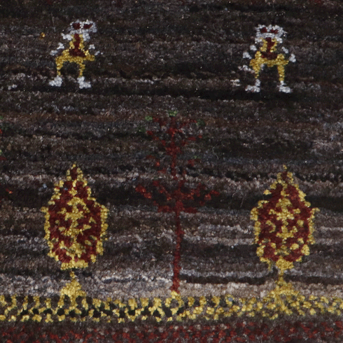 ギャッベ絨毯 10138890【35×38】