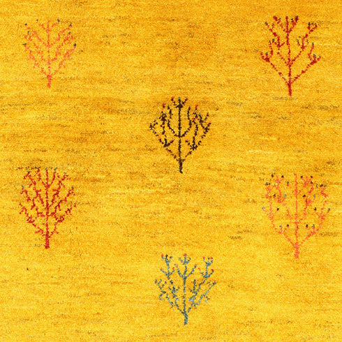 ギャッベ絨毯「カラフルでたくさんの生命の樹」10141667【196×151】