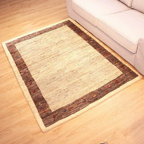 ギャッベ絨毯「にぎやかな枠」10142192【174×127】