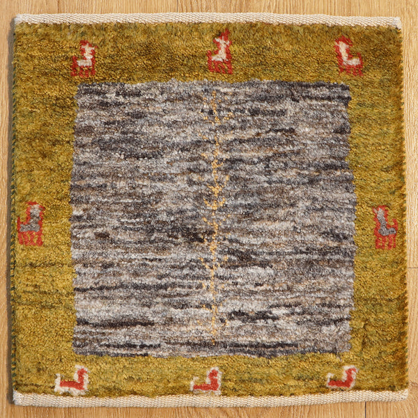 ギャッベ絨毯 10143921【37×39】