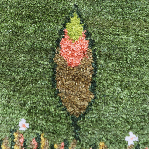 ギャッベ絨毯「ステキなお庭」10145839【204×152】