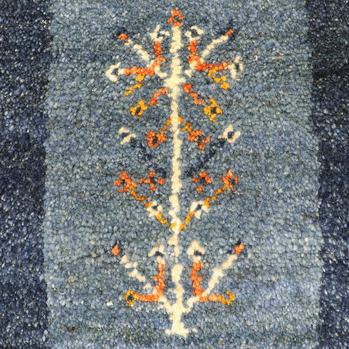 ギャッベ絨毯「たくさんの枠」10146675【201×153】