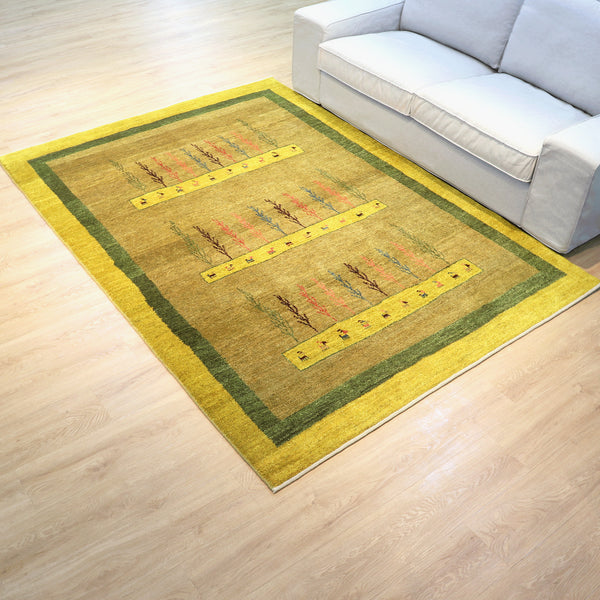 ギャッベ絨毯「おしゃれなプランター」10148364【230×167】