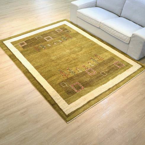 ギャッベ絨毯「かわいい四角形」10148371【228×176】