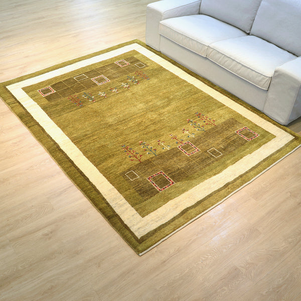 ギャッベ絨毯「かわいい四角形」10148371【228×176】