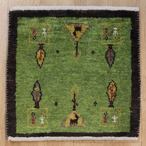 ギャッベ絨毯 10149448【34×35】