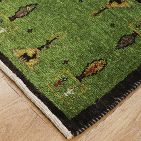 ギャッベ絨毯 10149448【34×35】