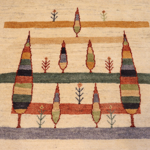 ギャッベ絨毯「ステキなプランター」10149534【293×195】