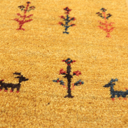 ギャッベ絨毯「羊さんのかくれんぼ」10154266【88×60】