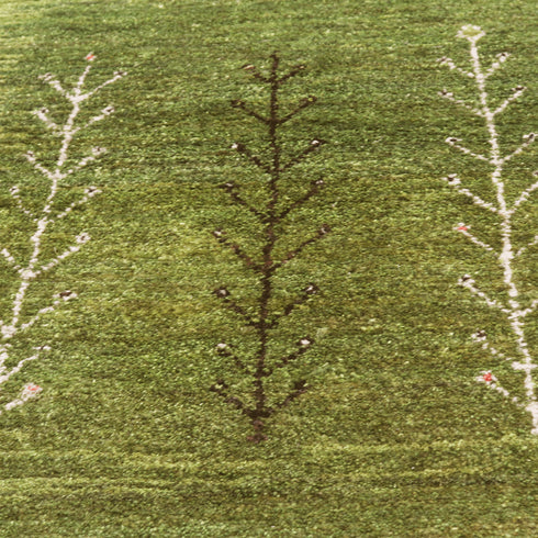 ギャッベ絨毯「森林浴」10154385【143×103】