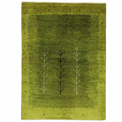 ギャッベ絨毯「森林浴」10154385【143×103】