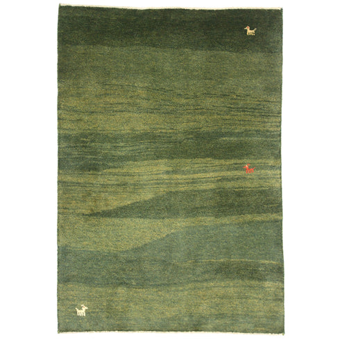 ギャッベ絨毯 「草食べ放題??」 8316505【144×99】