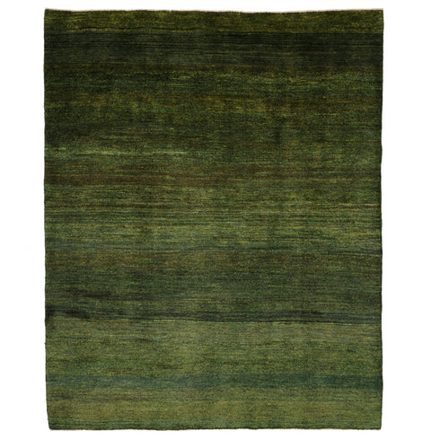 ギャッベ絨毯 「深緑が誘う癒し」 8316776【210×169】