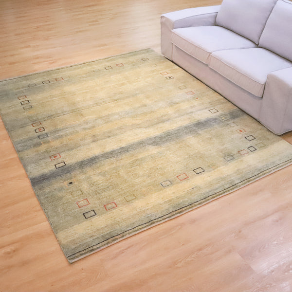 ギャッベ絨毯「彩りの井戸」 8331748【243×193】