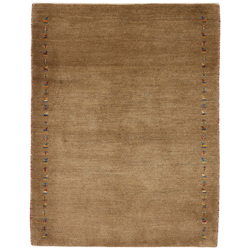 ギャッベ絨毯「両脇のラインがかわいい」8339205【145×111】