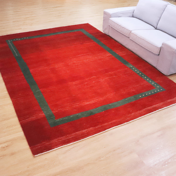 ギャッベ絨毯 「茜葉」 8339268【302×223】