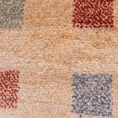 ギャッベ絨毯「小さな構成の美」8344368【137×112】