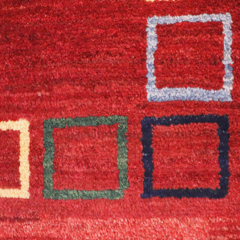 ギャッベ絨毯「四角の詩 」 8346339【261×190】