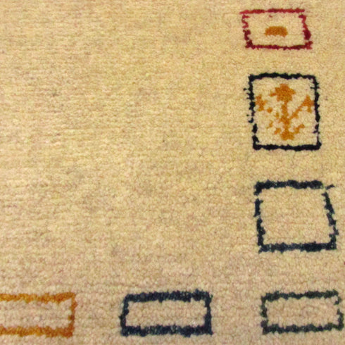 ギャッベ絨毯 「お花が一つ」 8413854【148×102】