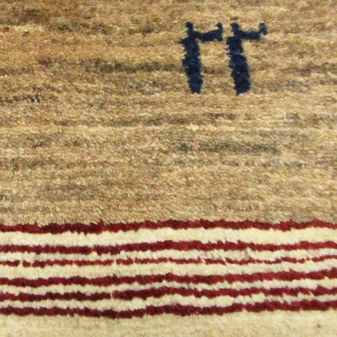 ギャッベ絨毯「ステキな色合いのボーダー模様」8416774【156×105】