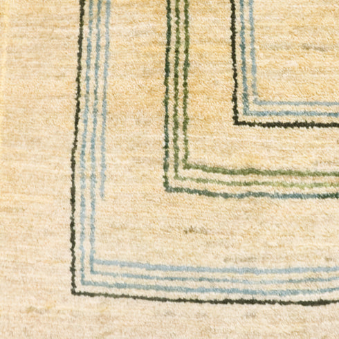 ギャッベ絨毯「虹色の枠」8435401【197×103】