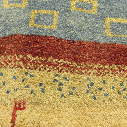 ギャッベ絨毯「太陽の色」 8436511【183×93】