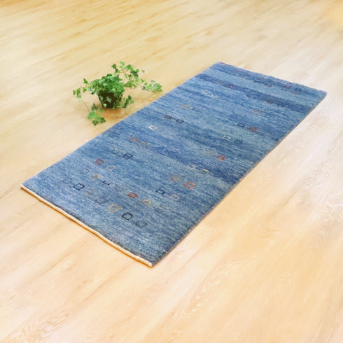 ギャッベ絨毯「静寂の井戸」 8444657【179×78】