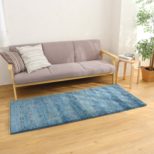 ギャッベ絨毯「静寂の井戸」 8444657【179×78】