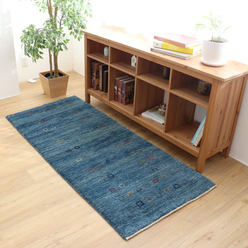 ギャッベ絨毯「静寂の井戸」 8444657【179×78】