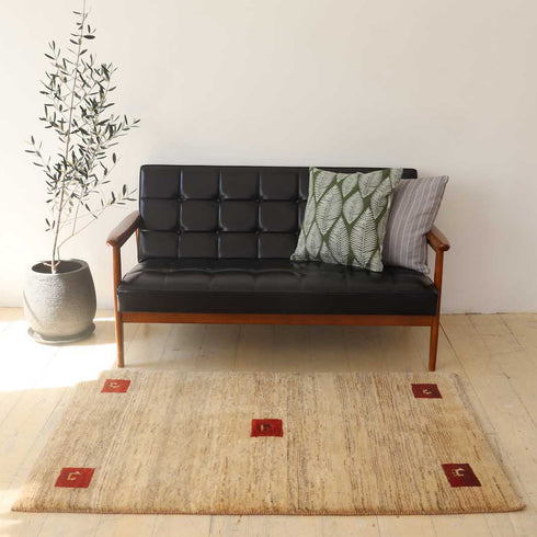 ギャッベ絨毯「サイコロの5?」9005842【143×92】