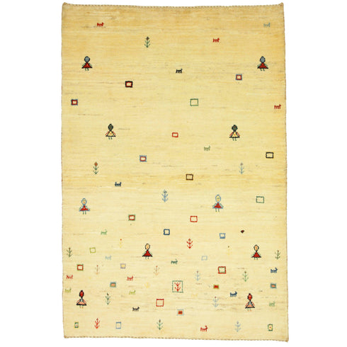 ギャッベ絨毯 「色んな顔色」 9030157【149×100】