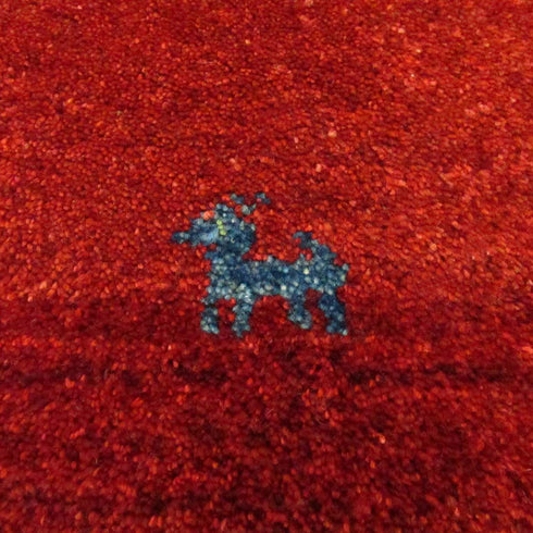 ギャッベ絨毯「青ヤギさん」9104986【146×100】