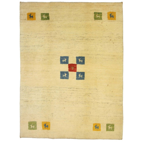 ギャッベ絨毯「優しい四角形」9115864【174×132】