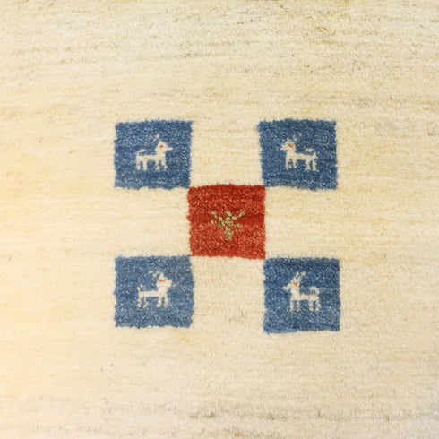 ギャッベ絨毯「優しい四角形」9115864【174×132】