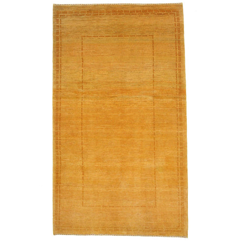 ギャッベ絨毯「陽だまりのような黄色」912716【213×124】