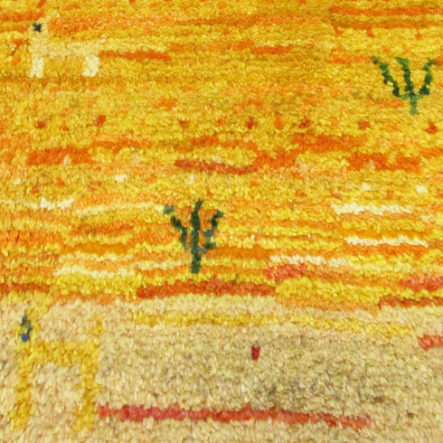 ギャッベ絨毯「白ヤギさん」9129806【157×97】