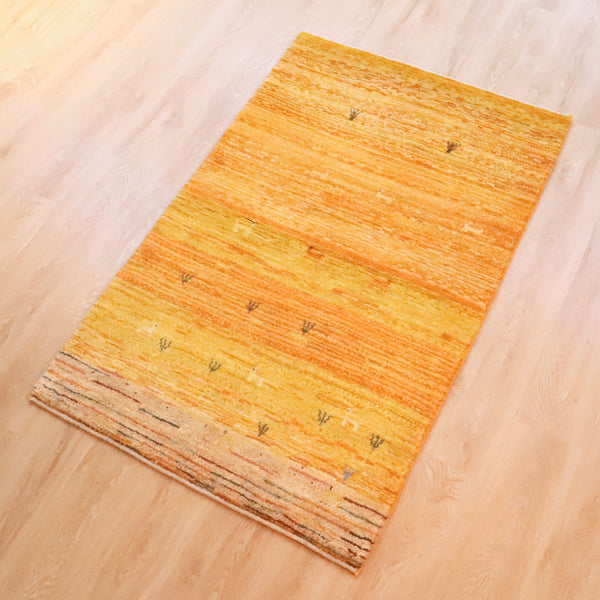 ギャッベ絨毯「白ヤギさん」9129806【157×97】