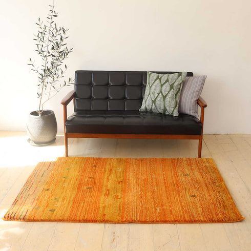 ギャッベ絨毯「白ヤギさん」9129806【157×97】