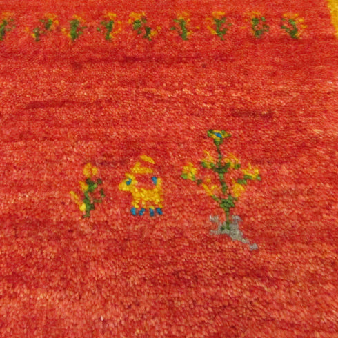 ギャッベ絨毯「ドット柄が優しい」9129809【145×86】