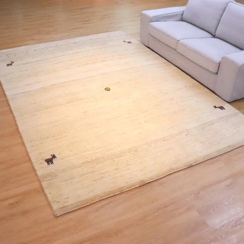 ギャッベ絨毯「遊牧民の愛と感謝」 9133159【304×214】