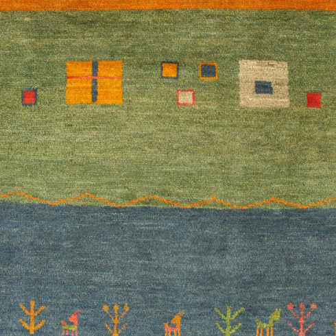 ギャッベ絨毯「優しい色合い」9133204【295×193】