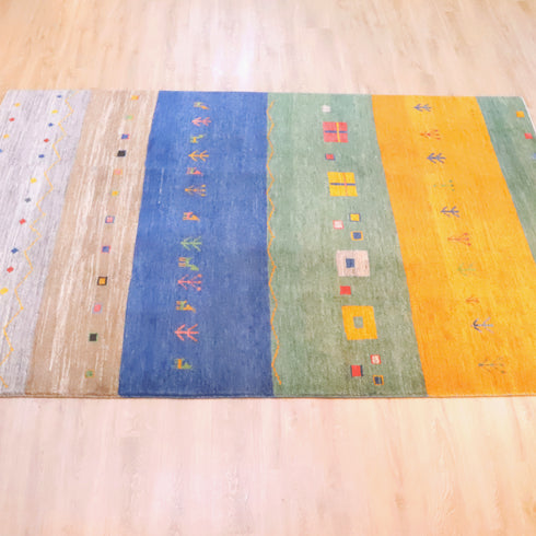 ギャッベ絨毯「優しい色合い」9133204【295×193】